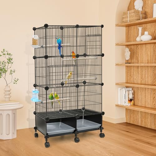 Lockable caster wheels for cage mobility