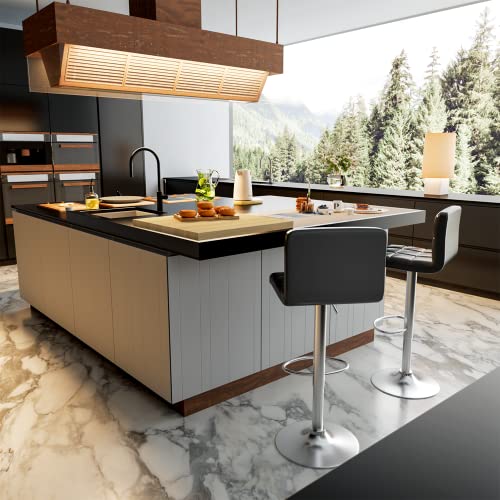 Homall bar stool ergonomic back support detail