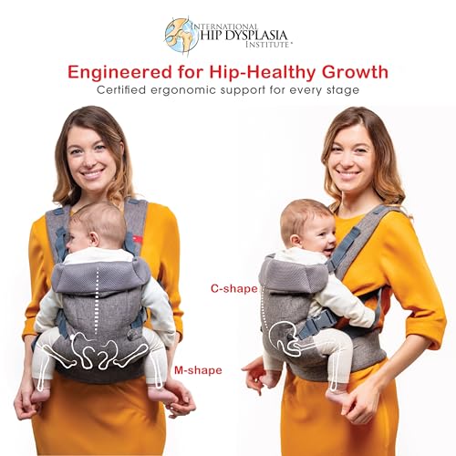 Back view of black YOU+ME infant carrier