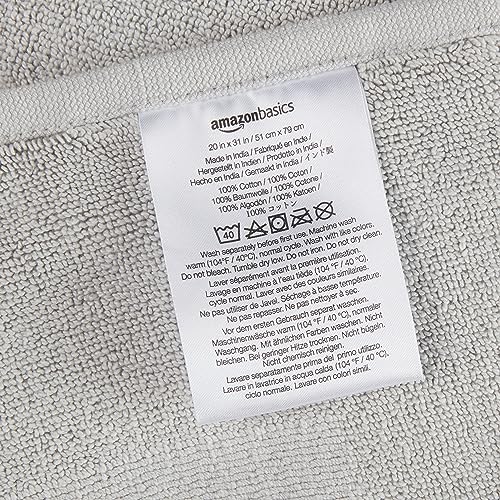 Basics cotton bath mat front view