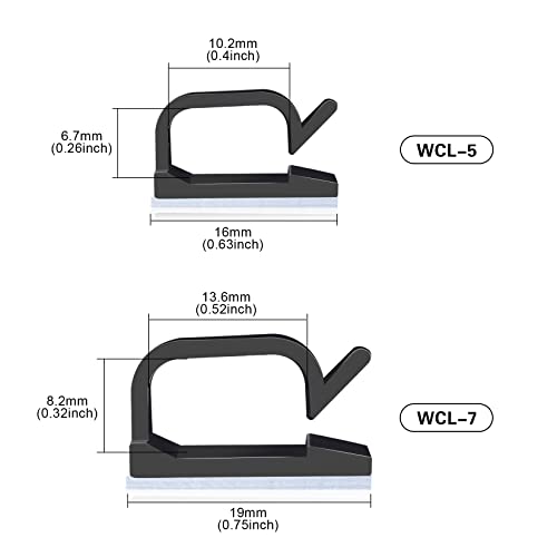 Adhesive backing of XHF cable clips