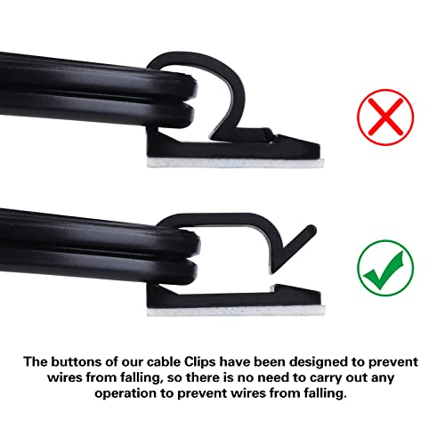 Close up of XHF black wire organizer clip