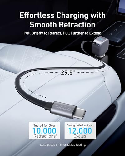 Anker 75W car charger dual port display