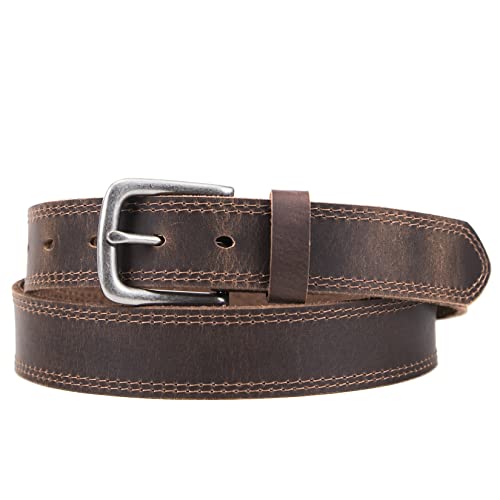 Bourbon brown leather jean belt