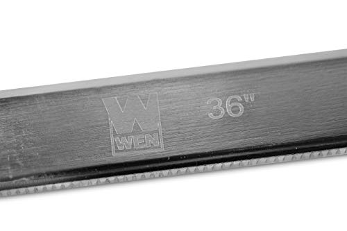 WEN 10236F2 clamps demonstrating 36-inch rail capacity