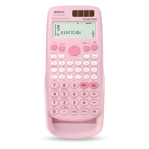IPEROT pink scientific calculator front view