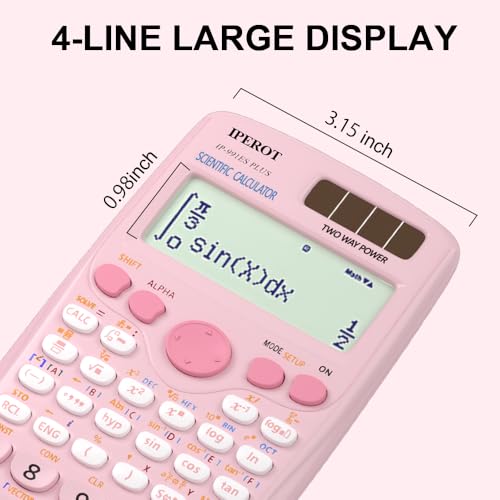 Close up of IPEROT 417-function calculator keypad