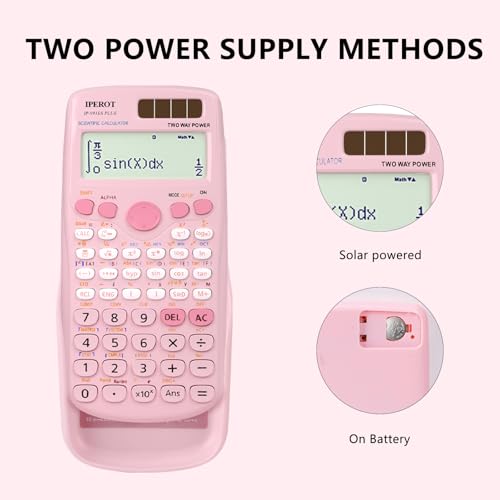 Four-line display on IPEROT solar calculator