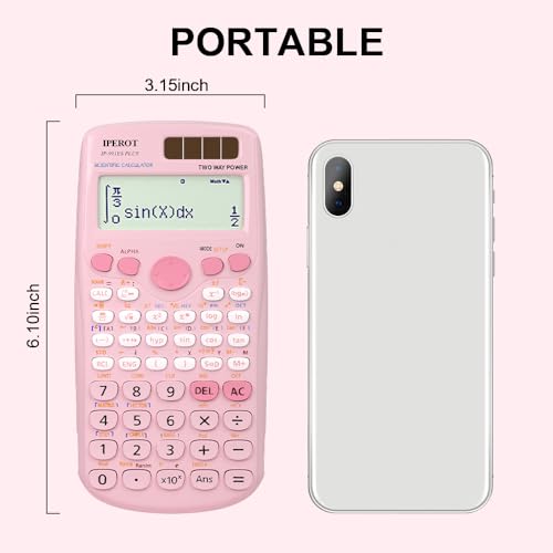 IPEROT scientific calculator dual power solar panel
