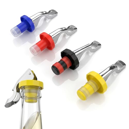 QUWXNXO 4 Pack Bottle Stoppers Green