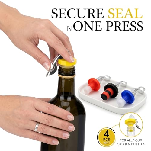 Airtight wine bottle stopper