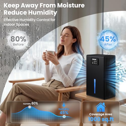 OWAAE Dehumidifier with auto shutoff