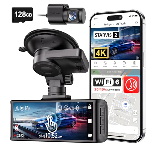 REDTIGER F7N TOUCH 4K dashcam front view