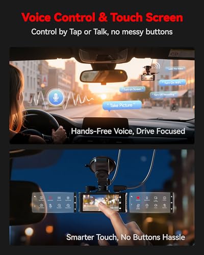 Detailed view of the dashcam lens and sensor