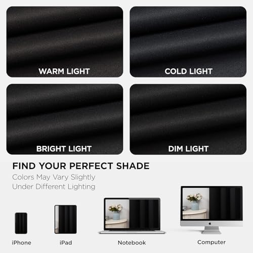 Light blocking effectiveness in a dark room