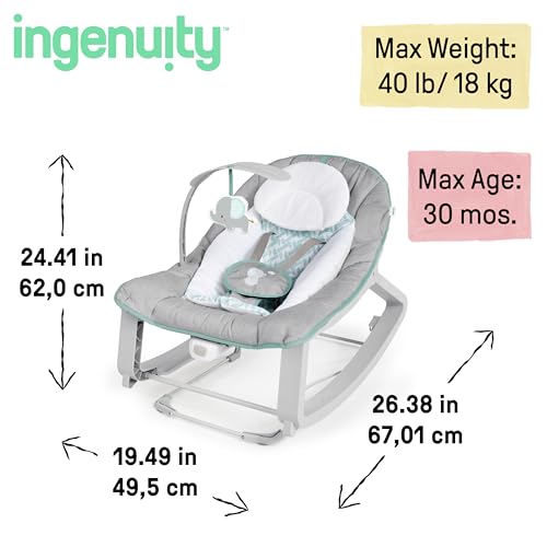 Ingenuity Keep Cozy seat with infant bolster installed