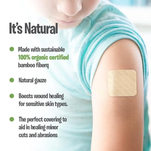 Close up of organic bamboo bandage material