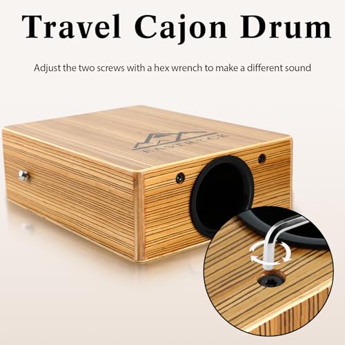 Brown Zebra wood texture on EASTROCK cajon
