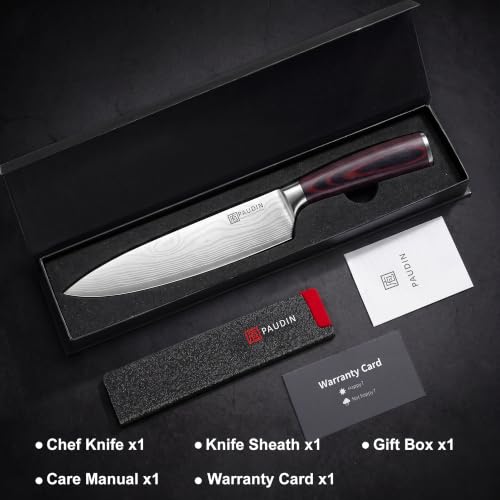 Professional kitchen setting with the PAUDIN chef knife