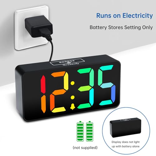 DreamSky small digital clock with RGB digits