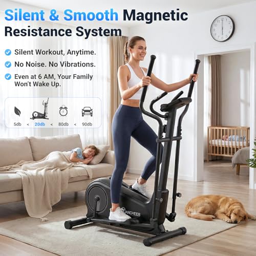 ANCHEER elliptical with adjustable pedals