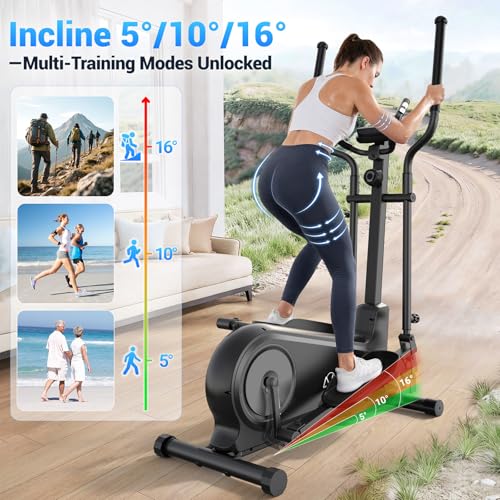 ANCHEER elliptical trainer with 550 lbs capacity