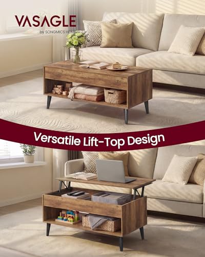 Hidden storage compartment of VASAGLE table