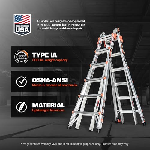 Aircraft-grade aluminum ladder construction