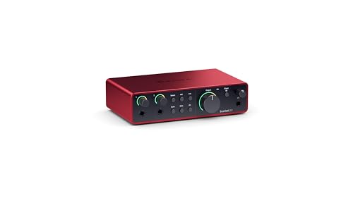 Focusrite Scarlett 2i2 4th Gen front view