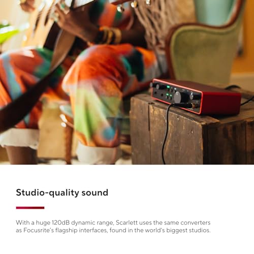 Focusrite 4th Gen interface side profile