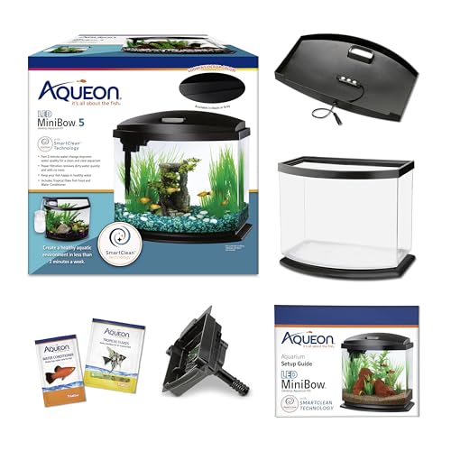 Aqueon 5 Gallon starter kit with LED hood