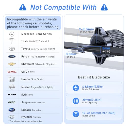 Blukar K9789 installed in a vehicle air vent
