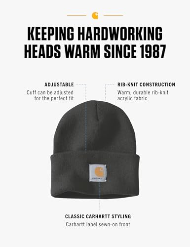Carhartt A18 beanie folded cuff detail