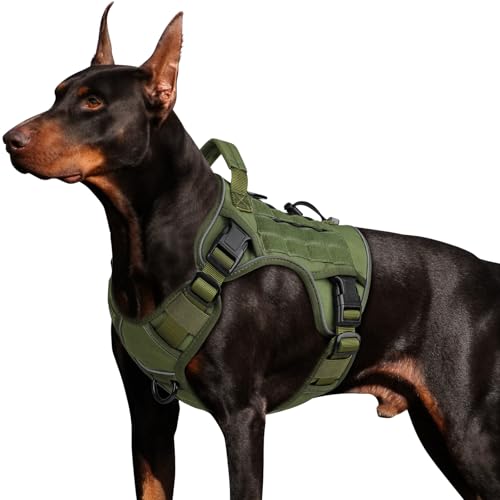 WINGOIN Tactical Dog Harness Green