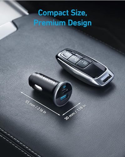 Anker 323 charger installed in vehicle
