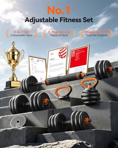 FEIERDUN weights configured as a barbell