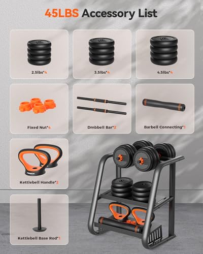 FEIERDUN adjustable dumbbells in home gym