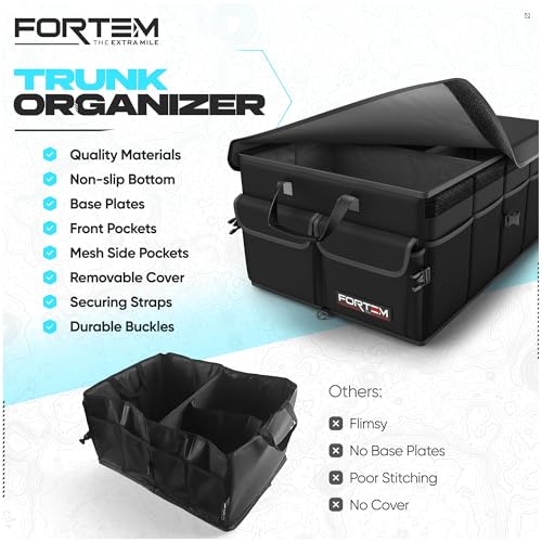 Secure straps on FORTEM car organizer