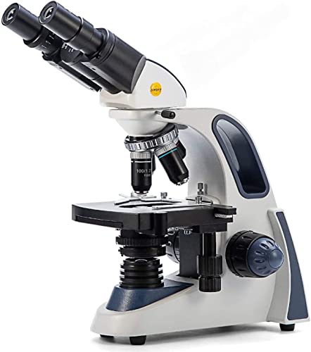 Binocular lab microscope with 10X and 25X eyepieces