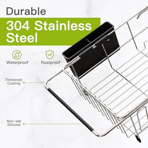 JASIWAY drying rack showing silicone non-slip handles