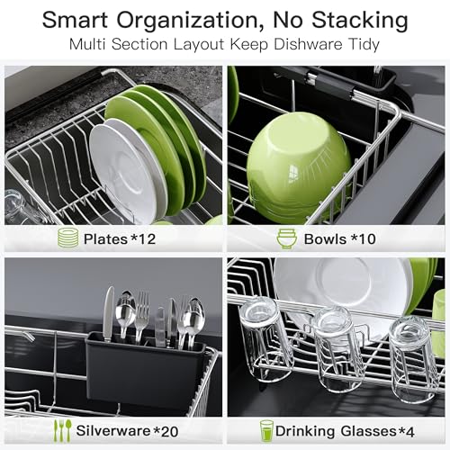 Side profile of JASIWAY compact dish rack