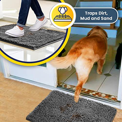 Muddy Mat placed in home entryway