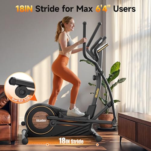 Niceday elliptical machine smooth motion