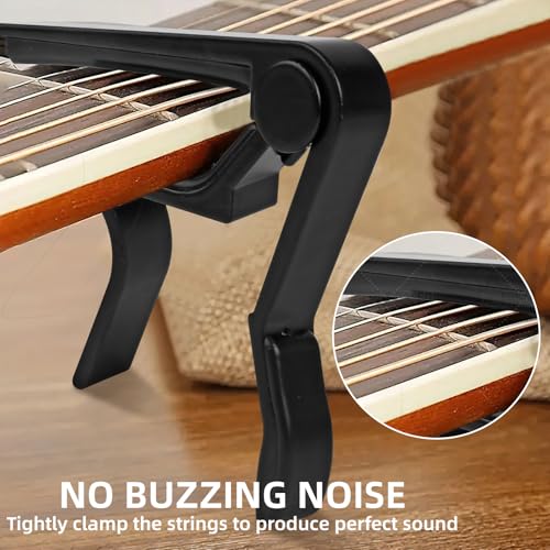 Close up of Htaexpu aluminum alloy capo