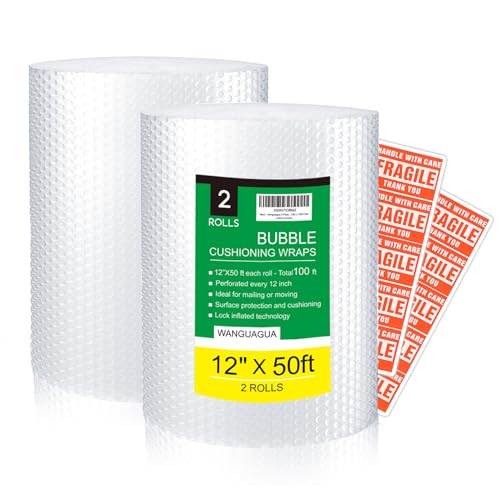 WANGUAGUA bubble wrap rolls with perforated edges