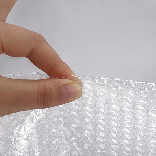 Close up of 3/16 inch air bubbles on clear packing material