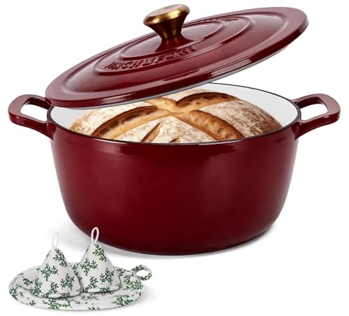 JINCHUFURI 5.2 Qt red dutch oven