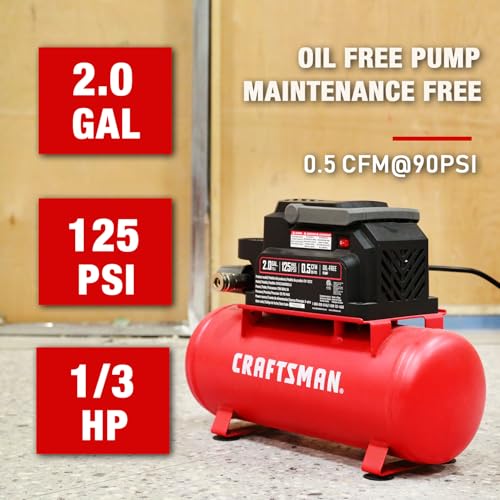Red CMXECXA02 compressor handle and tank
