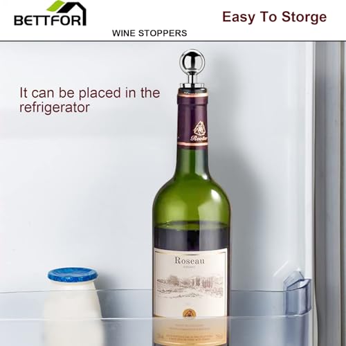 Wine stopper inside refrigerator