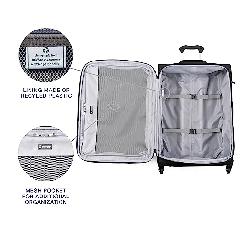 Travelpro luggage expandable zipper feature